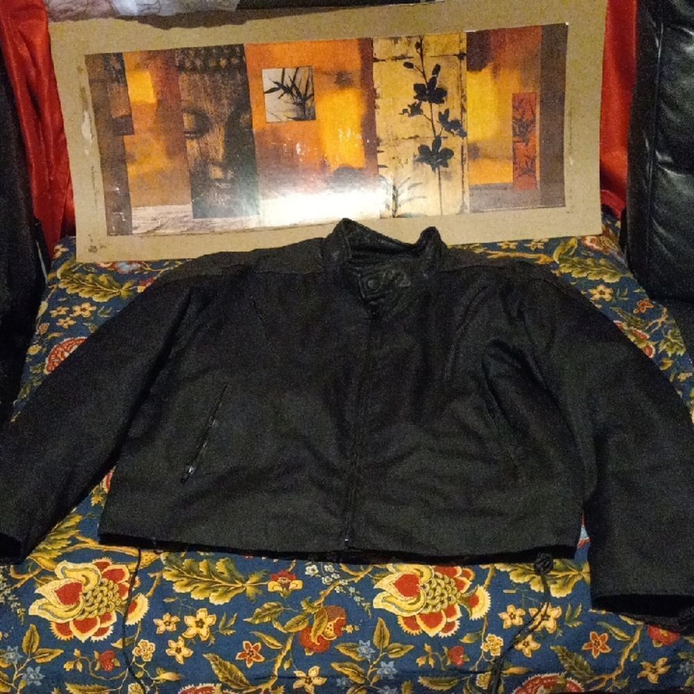 Stylish Black Motocycle Jacket for Men